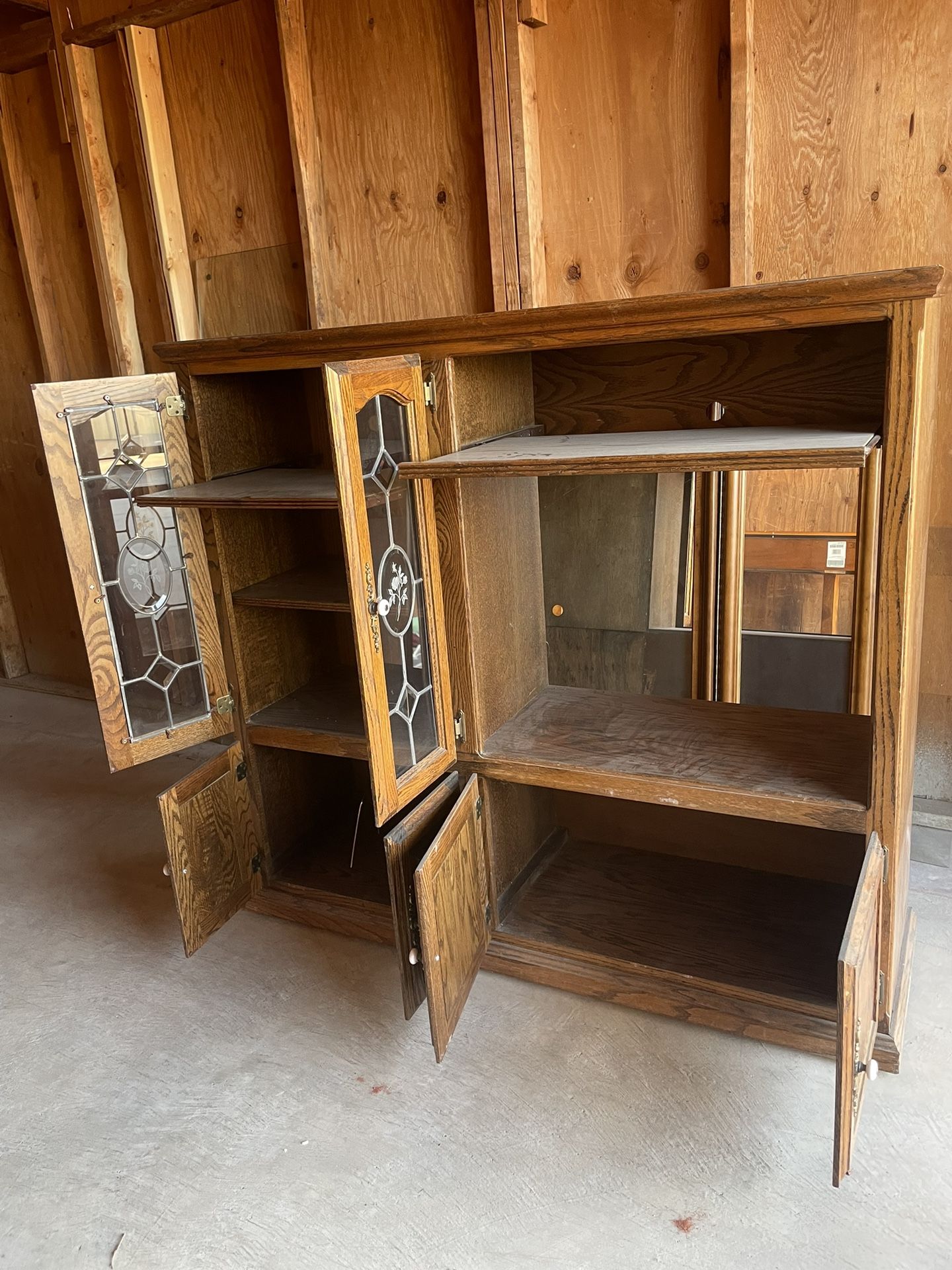 Antique Cabinet Or Entertainment Center 