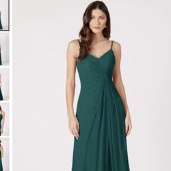 Peacock Green Bridesmaids Dress