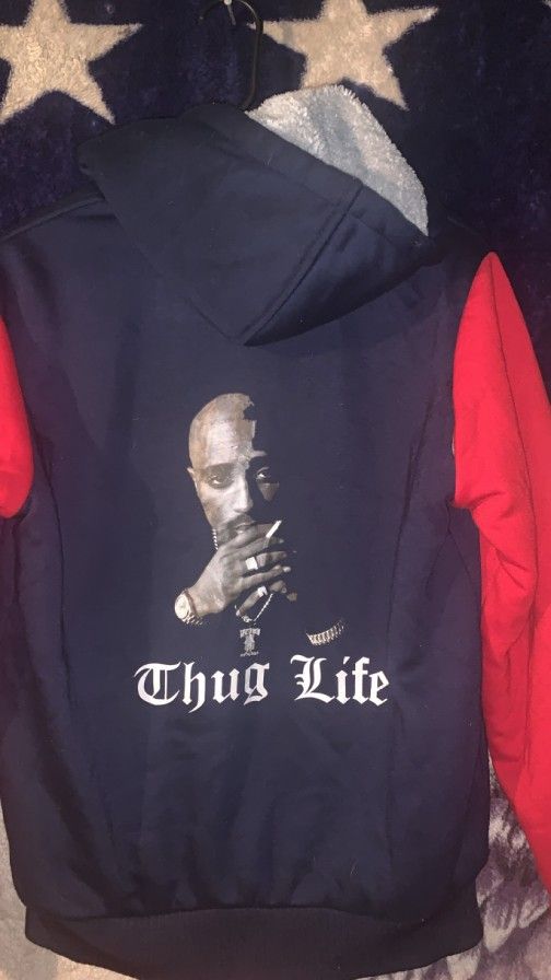 2 Pac Zip Up Hoodie!!25$