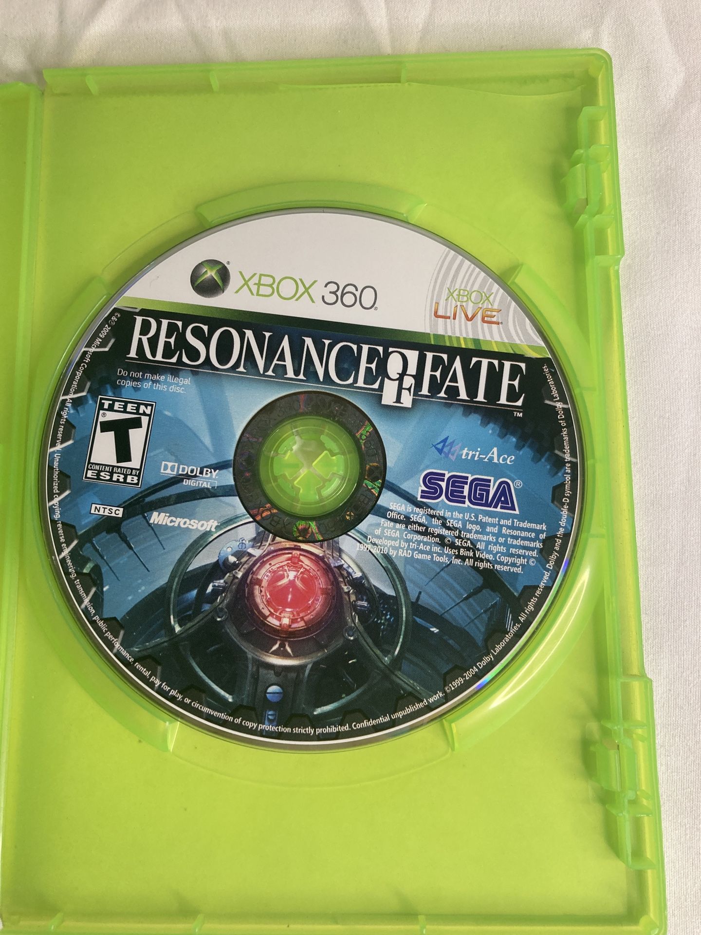 Xbox 360 Resonance Of Fate