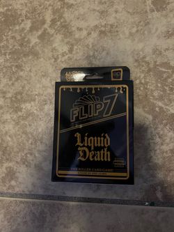 Flip seven liquid death card game