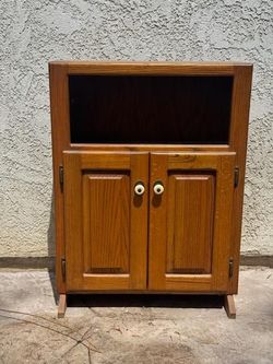 Wood TV Media Cabinet with Storage
