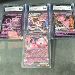 Pokémon Mew Fusion Strike V CGC 10 And 151 Ex