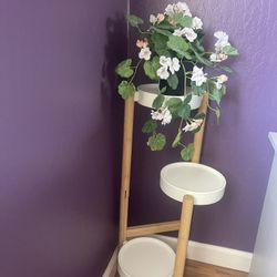 Title: 3-Tier Bamboo Plant Stand – Modern & Minimalist – Brand New Look! $30