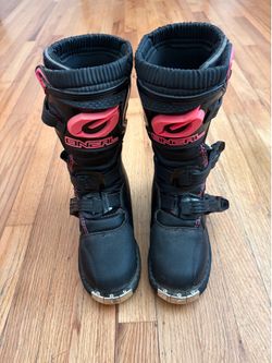 Oneal pink racing boots