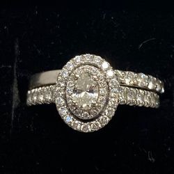  Lady’s 14kt White Gold Wedding Set Ring