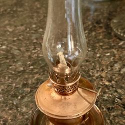 Antique Small Copper Oil Lamp
