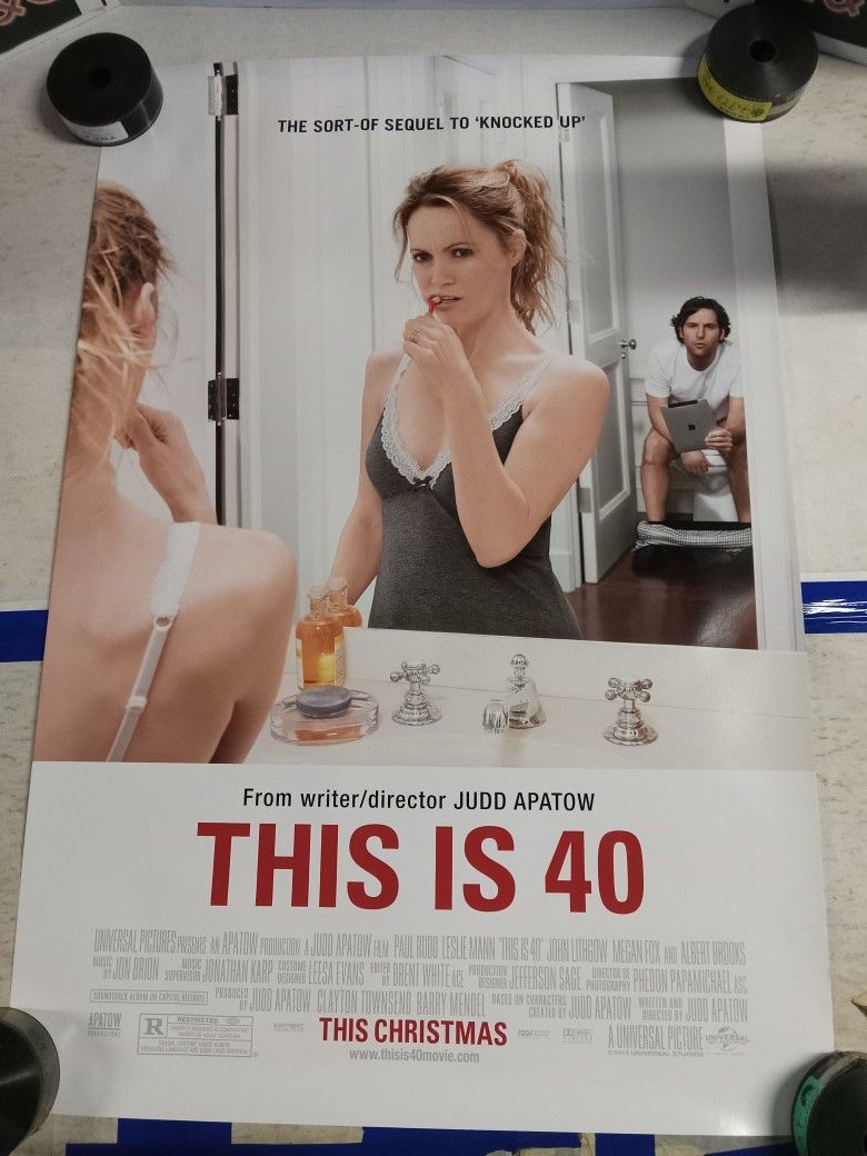 "This Is 40" Original One-sheet Movie Poster 27x40 (2012) D/S