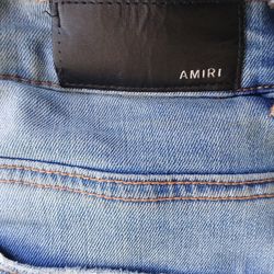 Amiri 34 32 Blue Hawaiian Jeans 