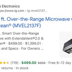 Brand New LG MEVL2137F Microwave