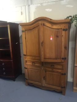 Rustic entertainment center