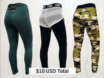 3 leggings for 10 dollars
