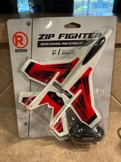 NEW Vintage Tested Working 8+ Skill Beginner Radio Shack Zip Fighter Flying Jet