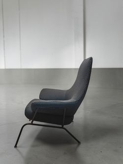 Modern high-back armchair