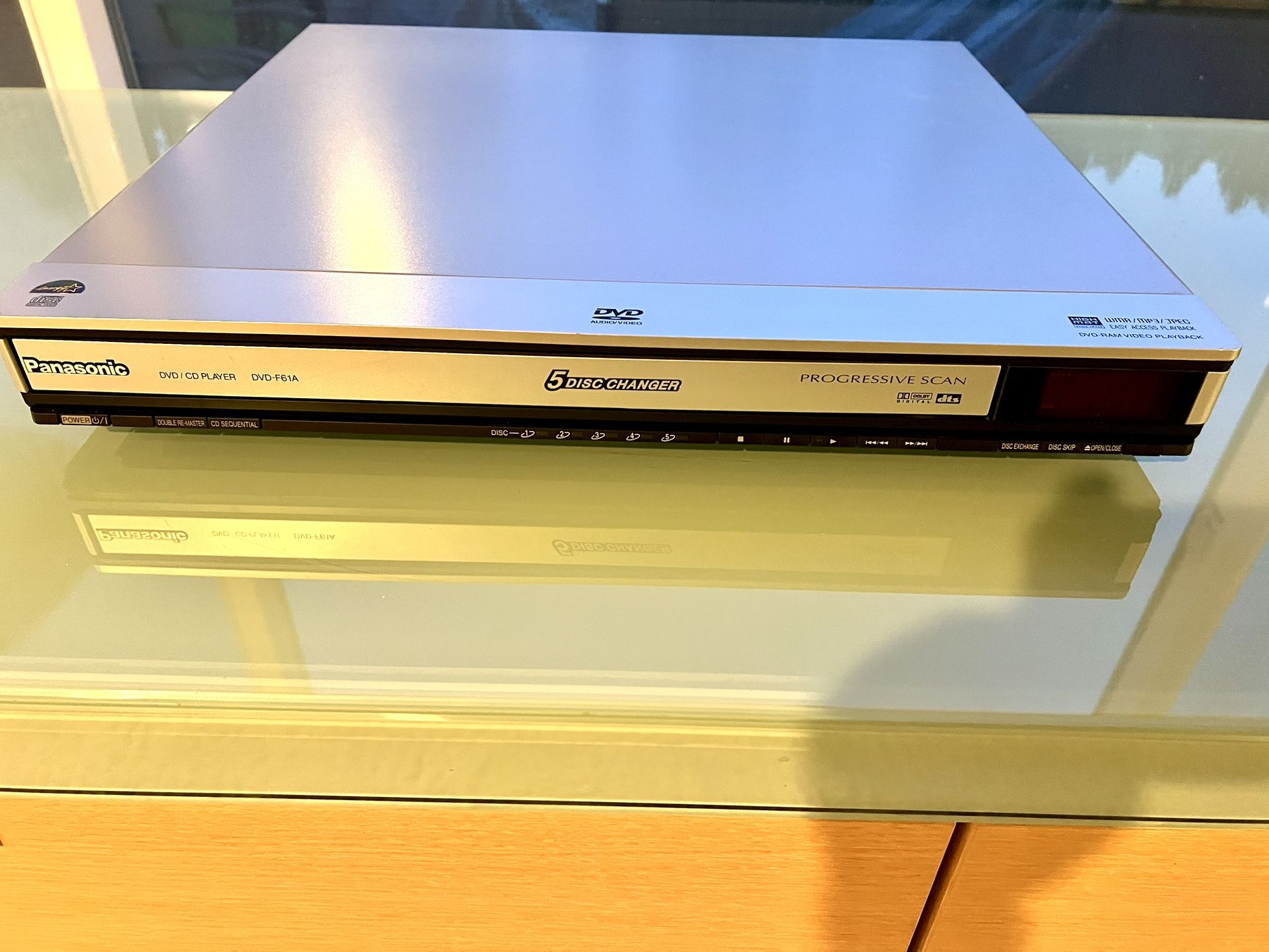 Panasonic Five Disc Changer Dvd Cd Player