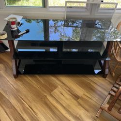 Glass Top TV Stand