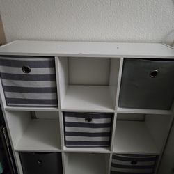 3x3 White Cube Shelves