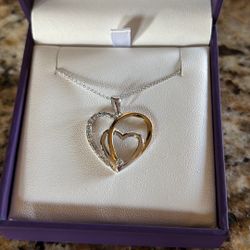 Diamond Heart Pendant Necklace 