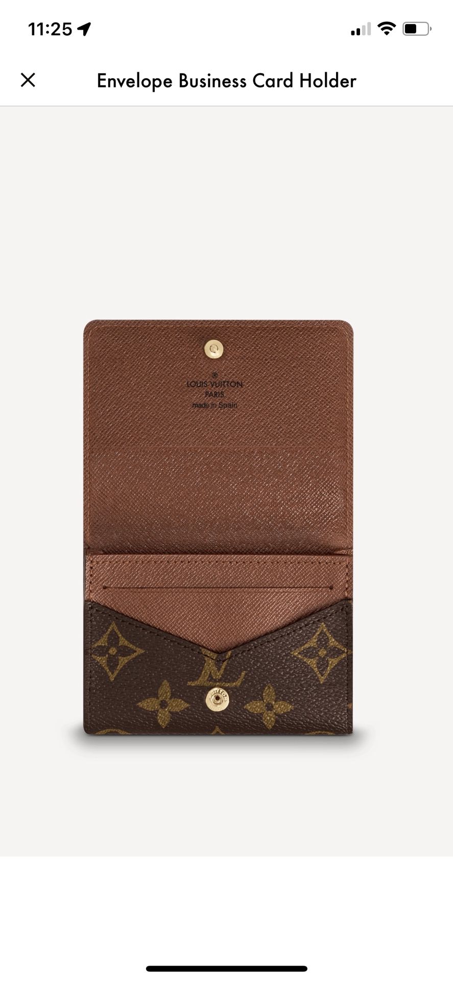 Louis Vuitton, Bags, Louis Vuitton Envelope Business Card Holder