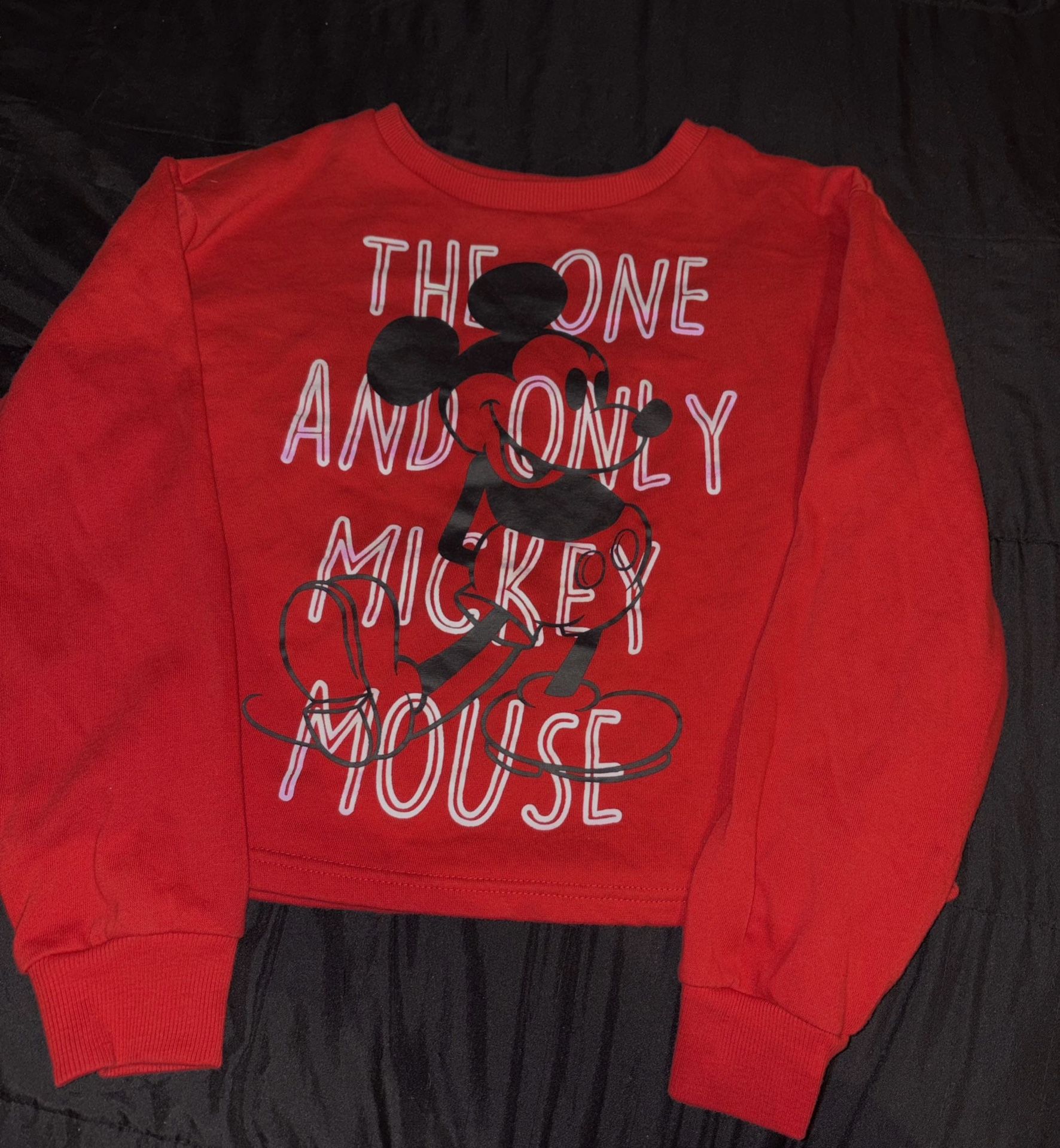Disney Mickey Mouse Red Sweatshirt