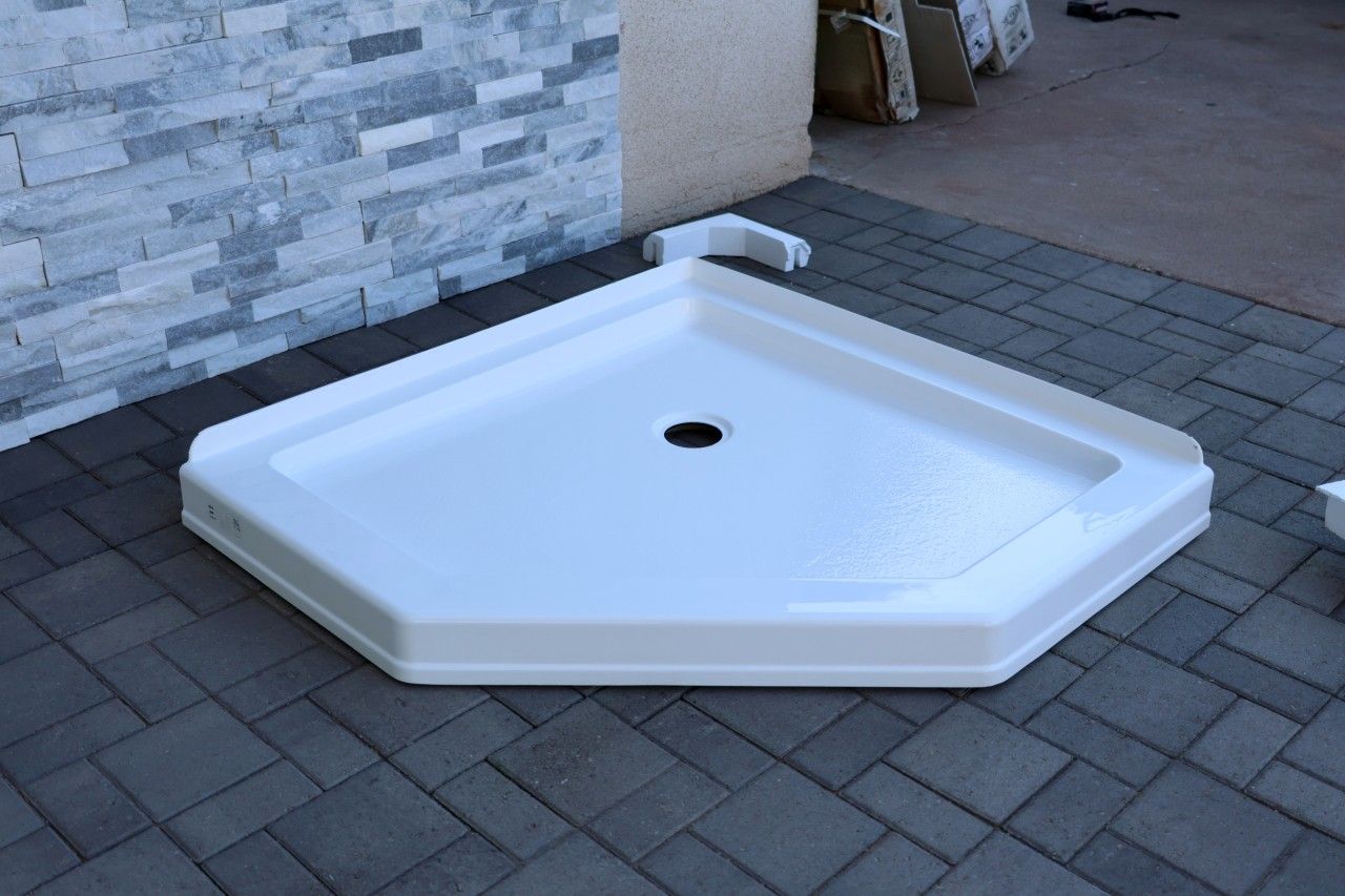 New Delta Neo Angle Shower Base Pan
