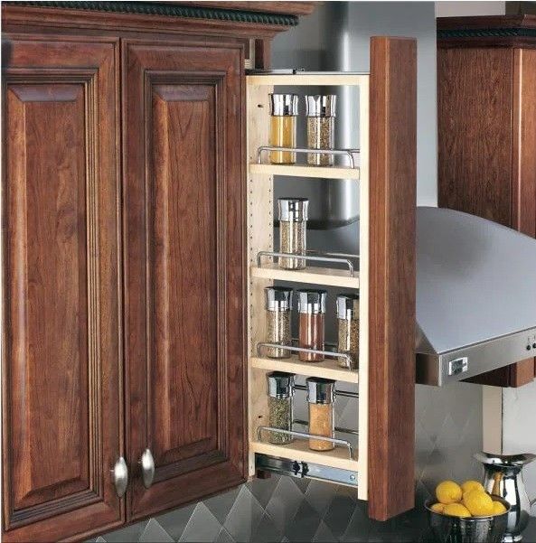 Rev-A-Shelf 3 in. W x 33 in. H Pull-Out Between Cabinet Wall Filler with Soft-Close