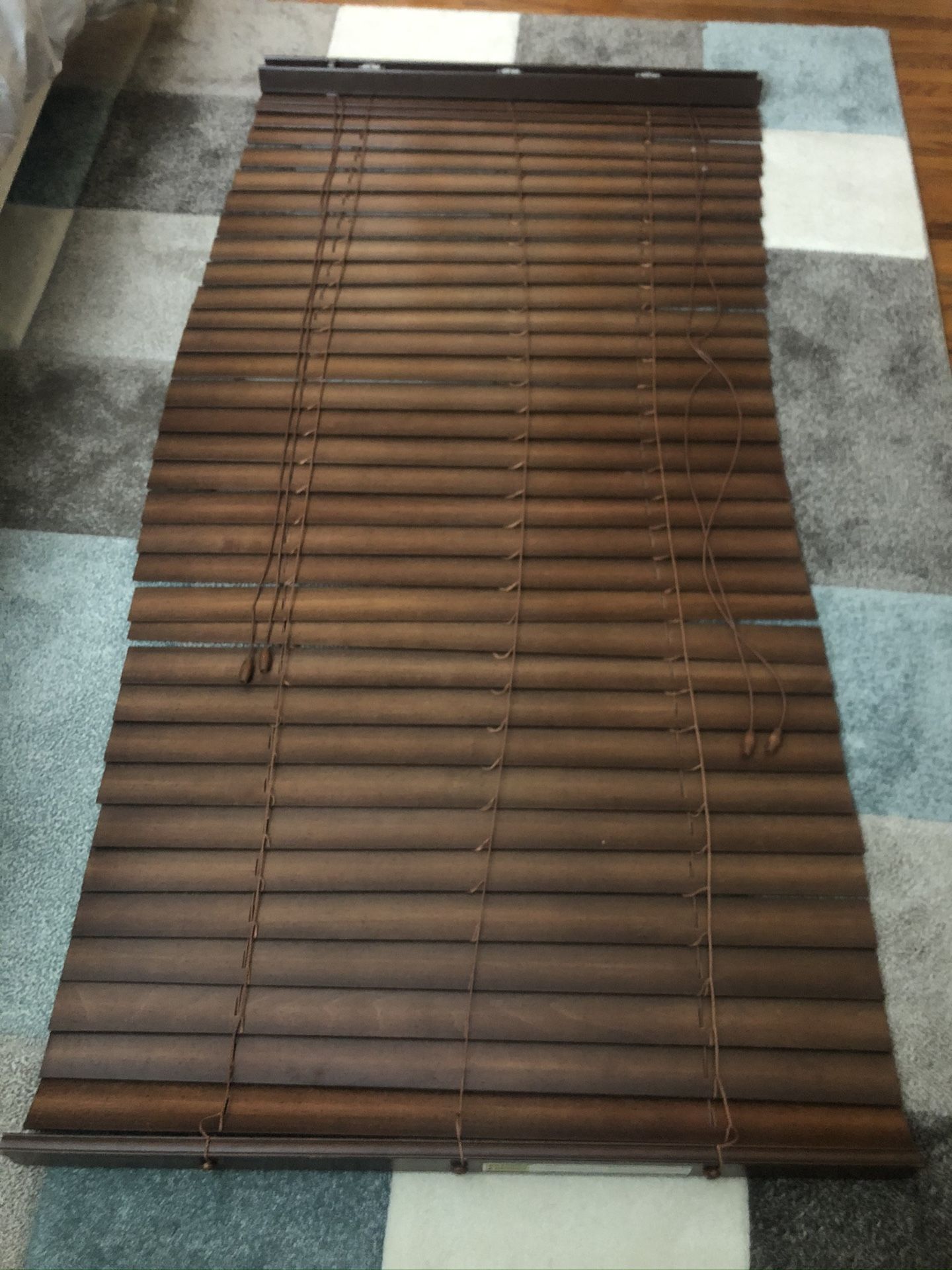 JCP 2” wooden blinds with matching valances