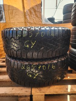 265 70R 16 USED TIRES GOOD YEAR WRANGLER 2657016 USED TIRES (PAIR) MOUNT BALANCE INCLUDED
