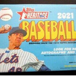 Topps Heritage 2021 Baseball Mega Box 17 Pack - SEALED