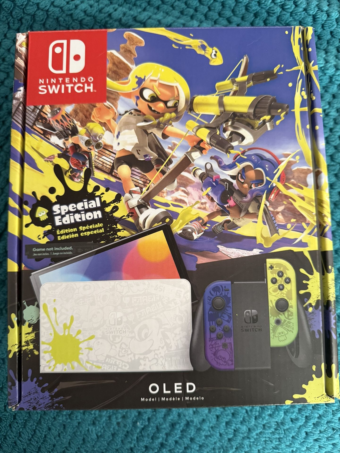 Nintendo Switch Console OLED Special Edition Splatoon 3 - LIKE NEW and complete