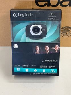 Logitech C615 Portable HD Webcam 1080p Autofocus Foldable Design USB