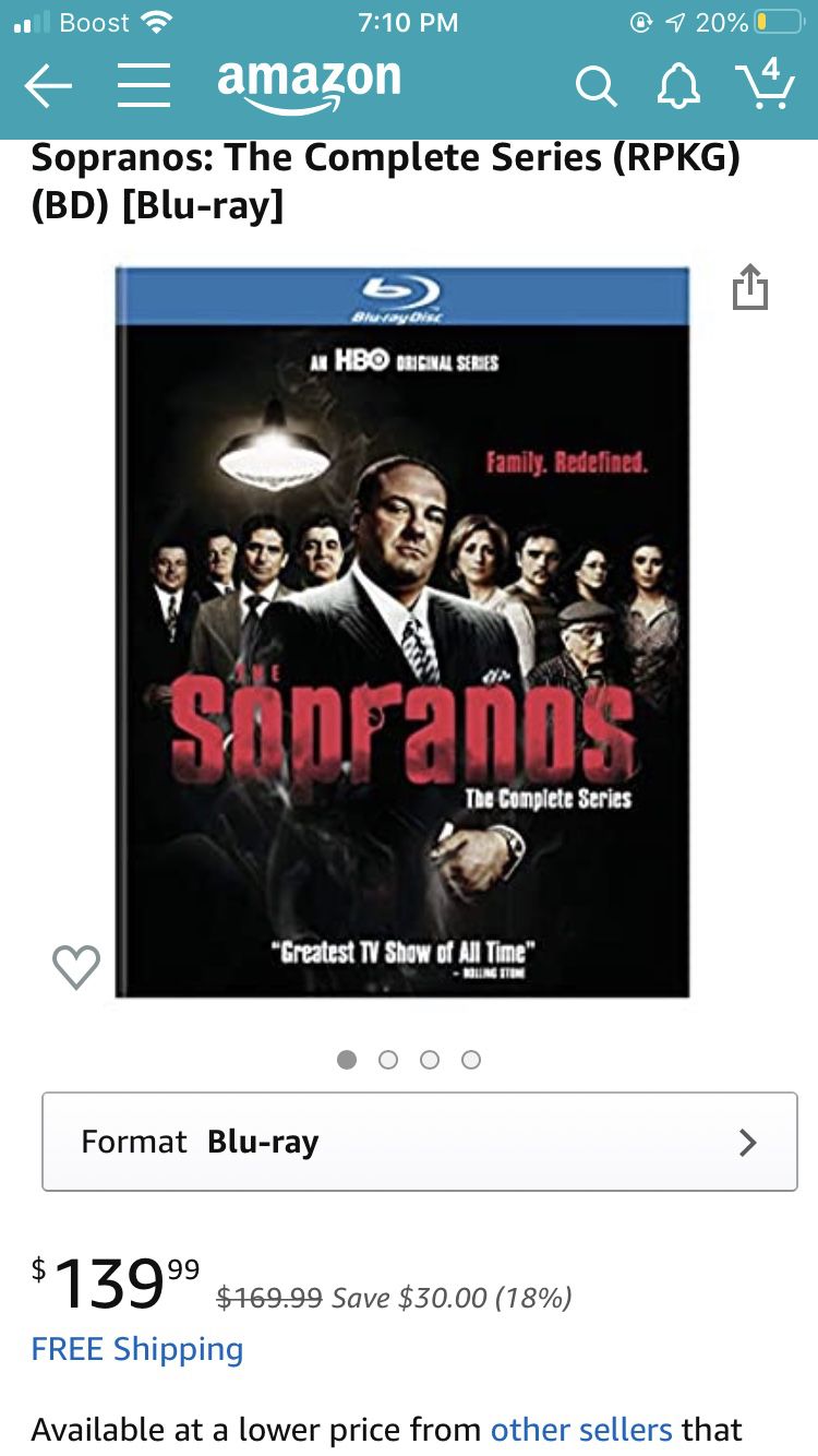 The Sopranos The Complete Series Blu-ray