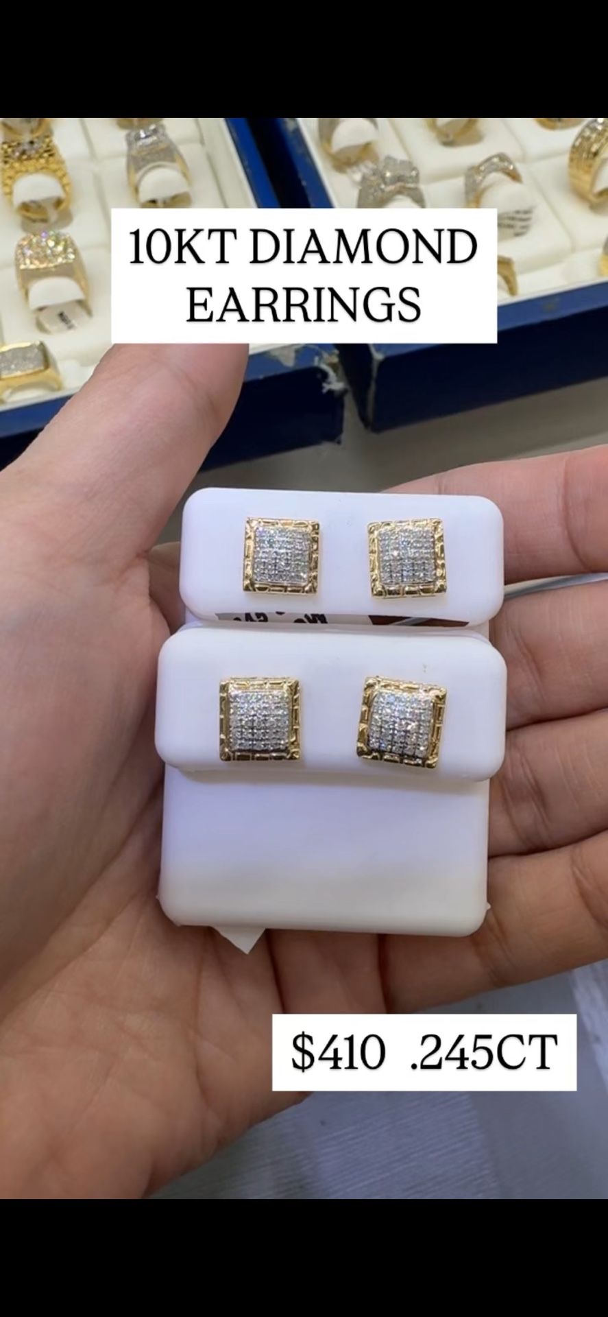 10KT DIAMOND EARRINGS