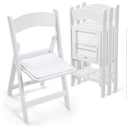 4 pack PVC padded folding chair