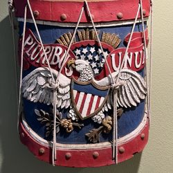 Vintage American Eagle Drum 3D Statue Vanguard  Studios 1970’s Rare 25” Hx29” W 
