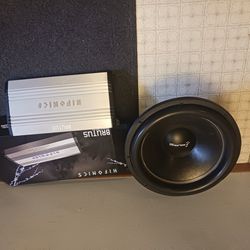 Wolfram Audio 18 Inch Subwoofer And Amplifier Combo.