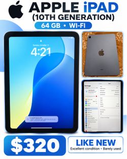 APPLE iPAD (10TH GENERATION)