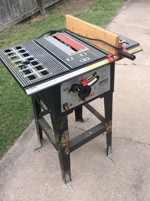 Table saw nu-way model 4002