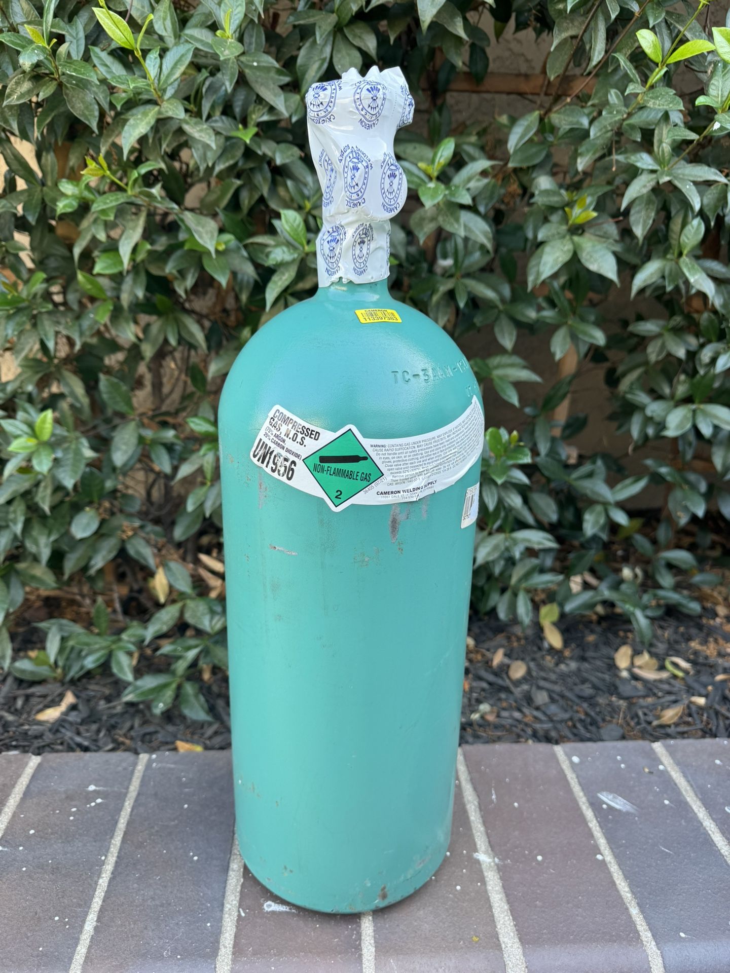 FULL SEALED “55” Size C25 75%Argon 25% Carbon Dioxide