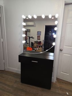 Barber Shop Vanity Mirror With Lights