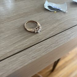 Engagement And Wedding Ring Rose Gold