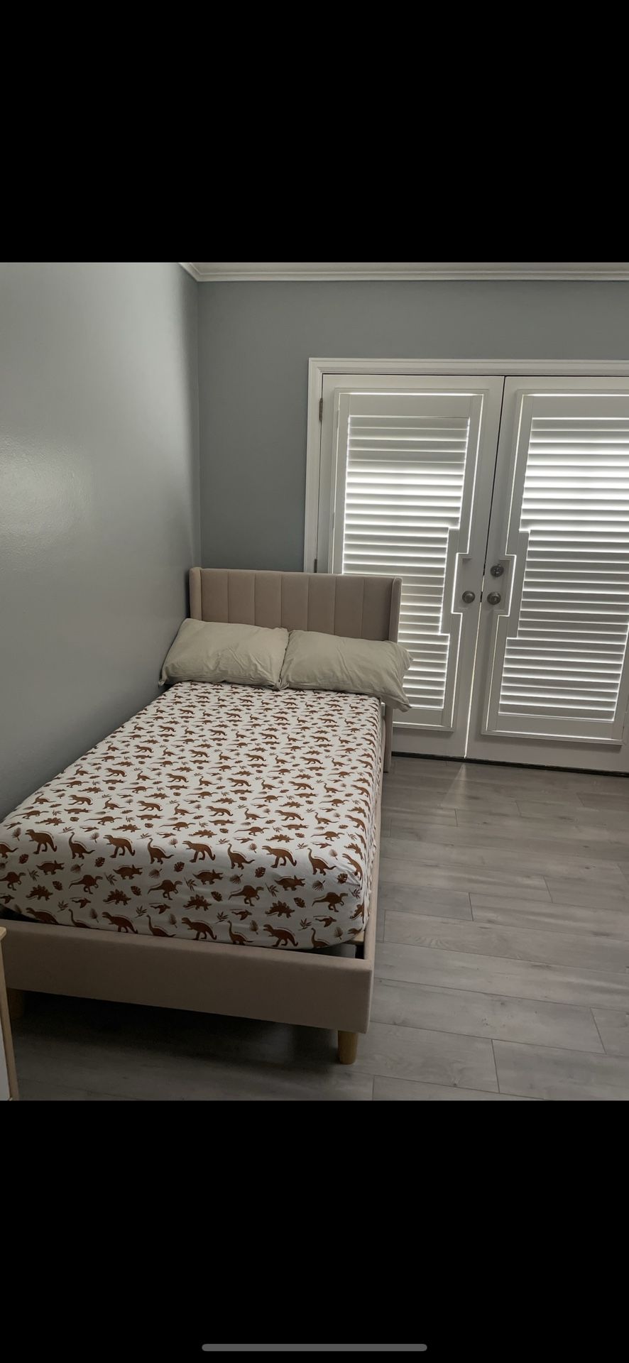 Twin Bed Frame WITH Mattress 