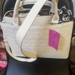 Betsy Johnson Skull Tote NEW