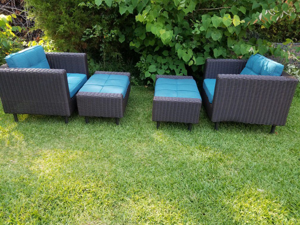 4 piece deep seat outdoor patio furniture