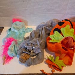 3 Dog outfits outfit costume costumes pumpkin squirrel unicorn size medium