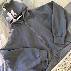 Essential embroidered zip up