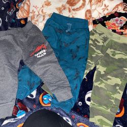 Spider Man & Army Print Pants Size 3T