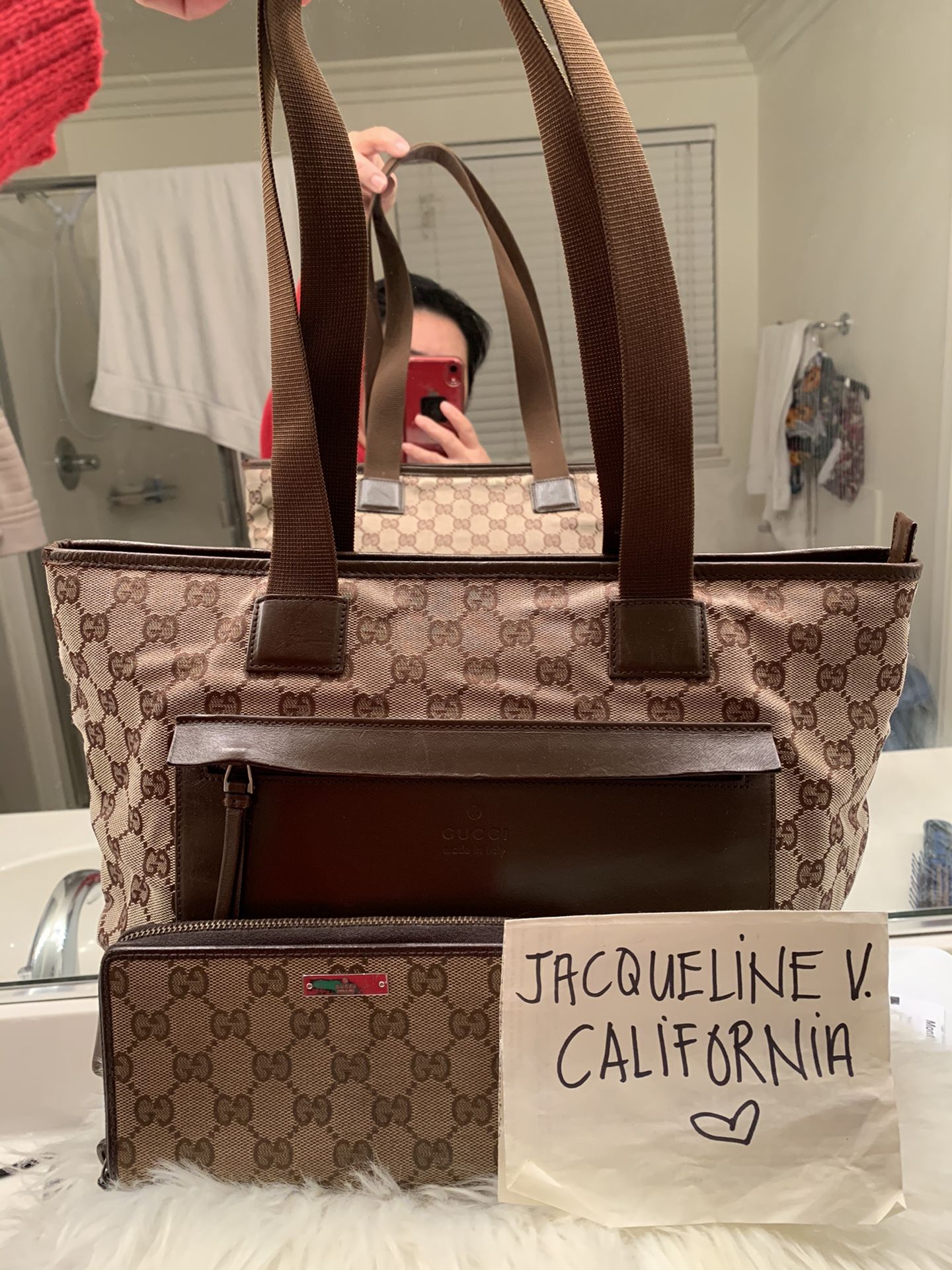 Authentic Gucci Bag And Wallet Set