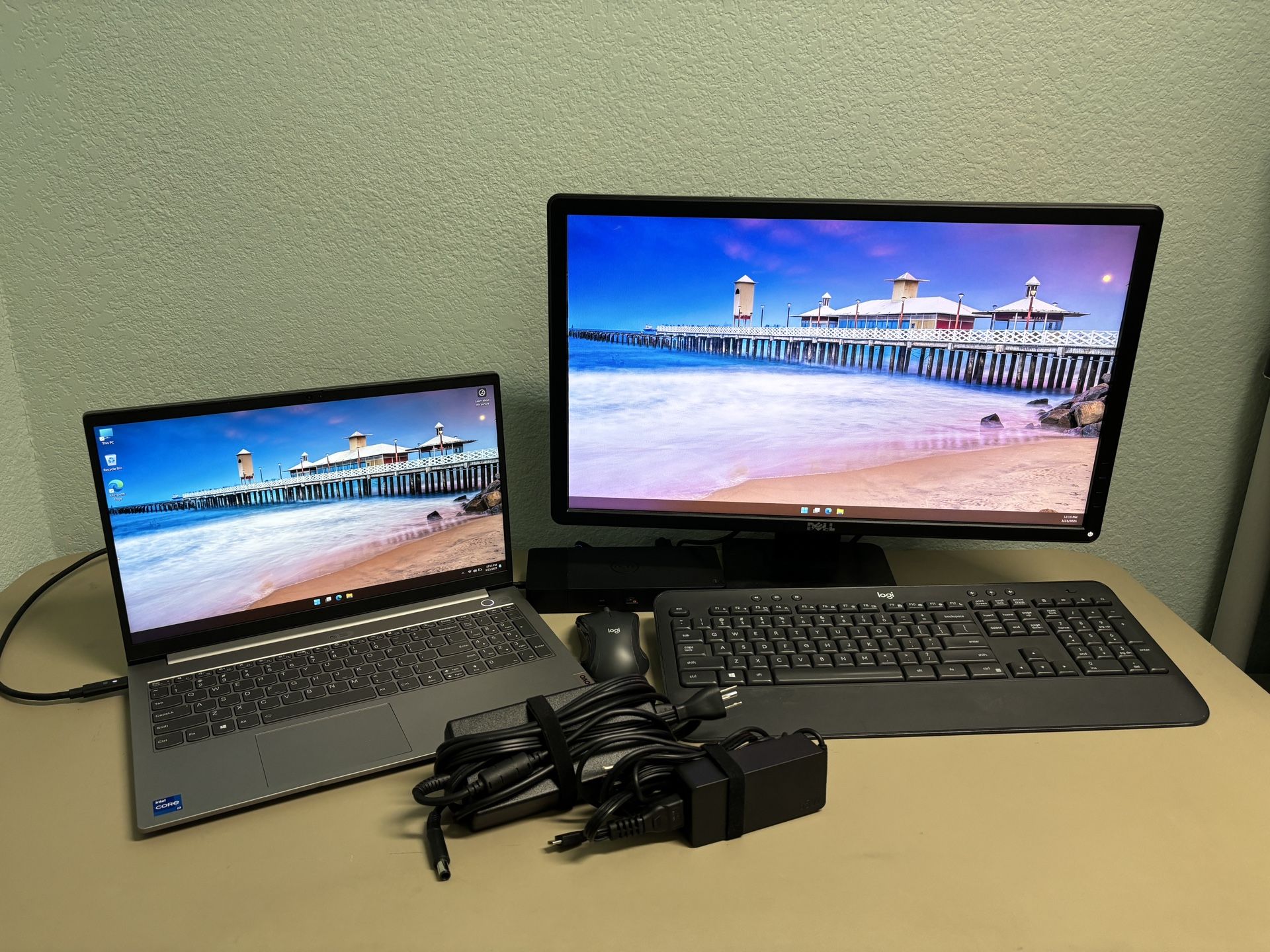 Lenovo ThinkBook Business Laptop PC Intel i7-1165G7 16GB RAM 512GB SSD Windows 11 Pro w/Monitor, Dock Mouse & Keyboard