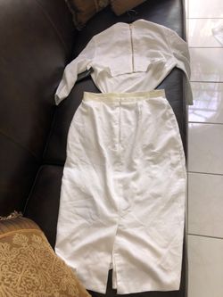 New (Gabrielle Union) White Dress with back out